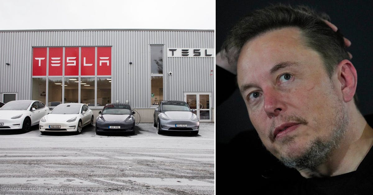 Umeå:  Tesla flyger in utländska strejkbrytare