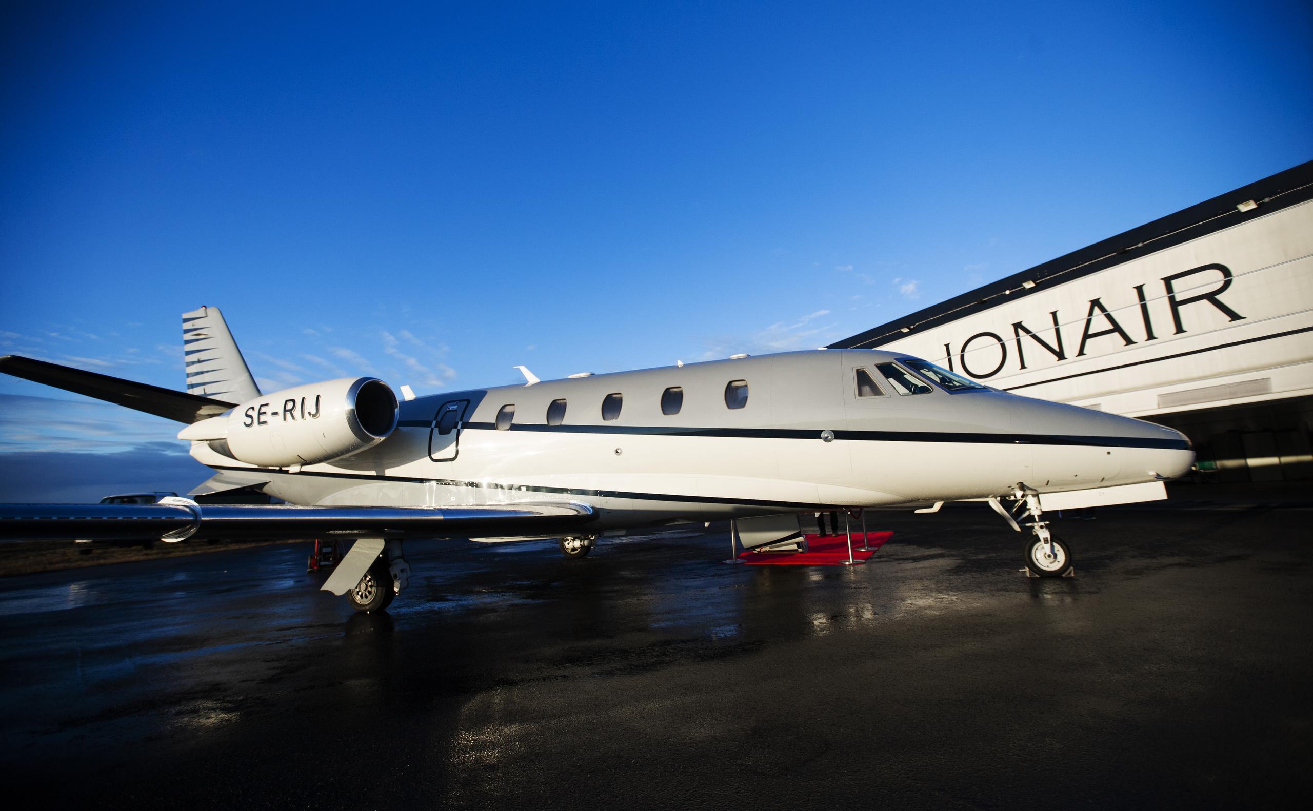 Jonair Affärsflyg: Efter tre år med tillväxt är siffrorna nu röda