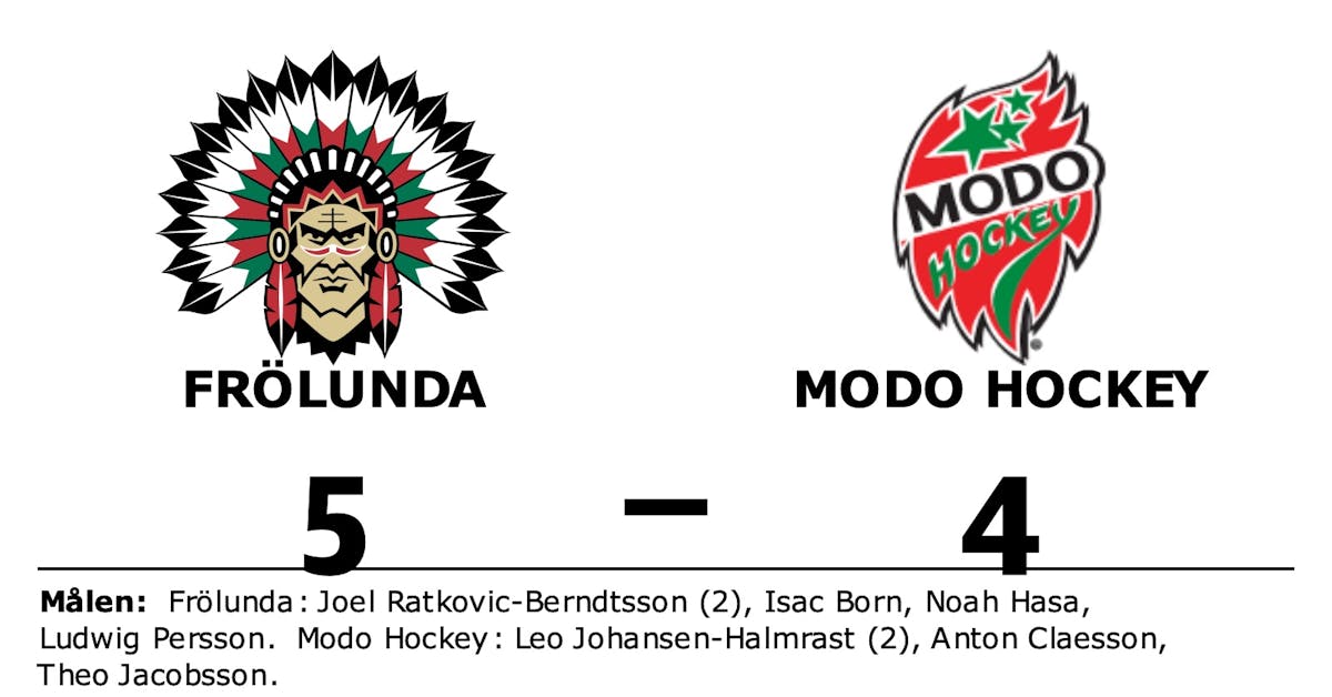 Tuff match slutade med seger för Frölunda mot Modo Hockey