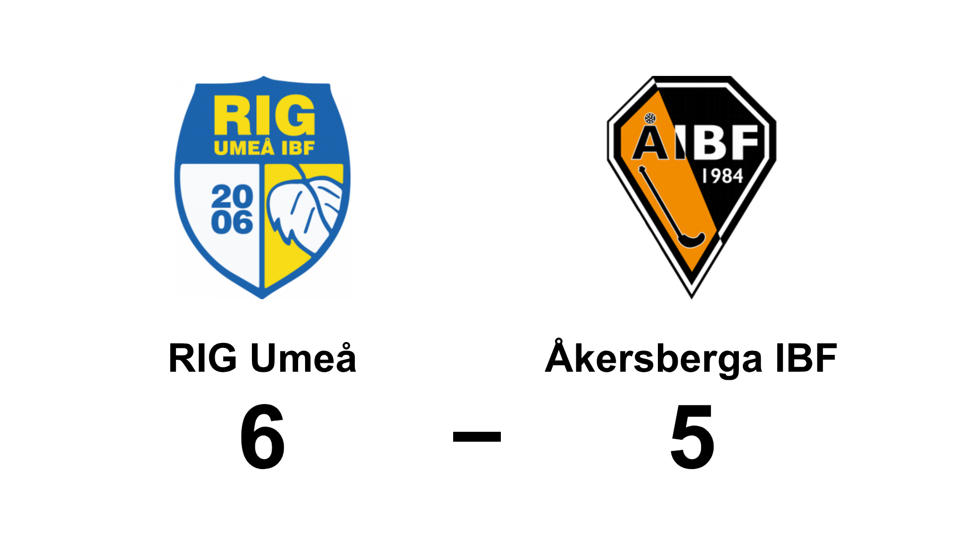 RIG Umeå segrade mot Åkersberga IBF i förlängningen