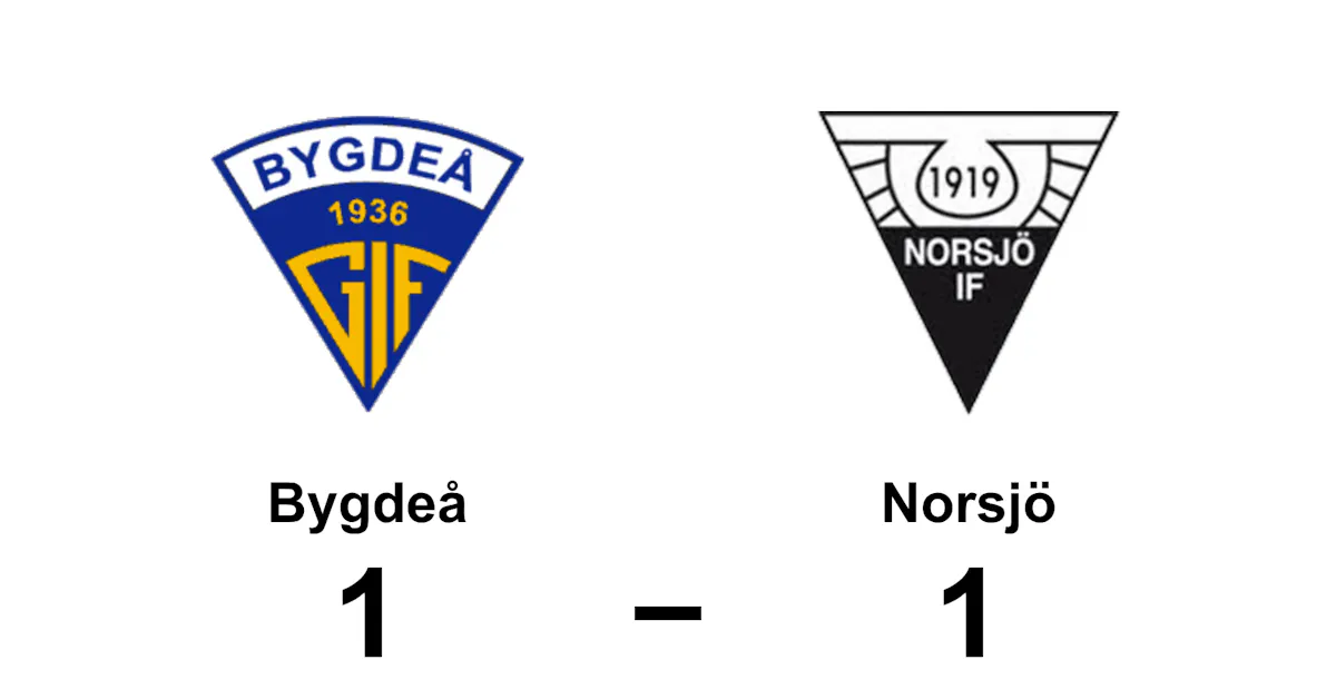 1-1 för Bygdeå hemma mot Norsjö