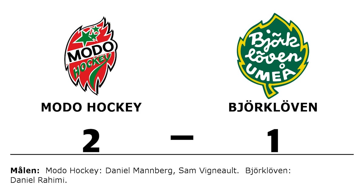 Modo Hockey tog ny seger i serien mot Björklöven