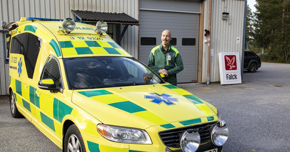 Regionens ambulans på plats inför övertagandet