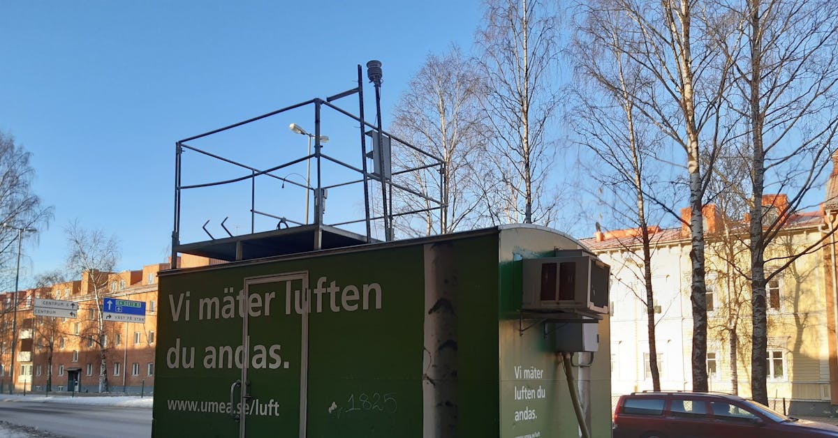 Rekordlåga halter av kvävedioxid på Västra Esplanaden i Ume��