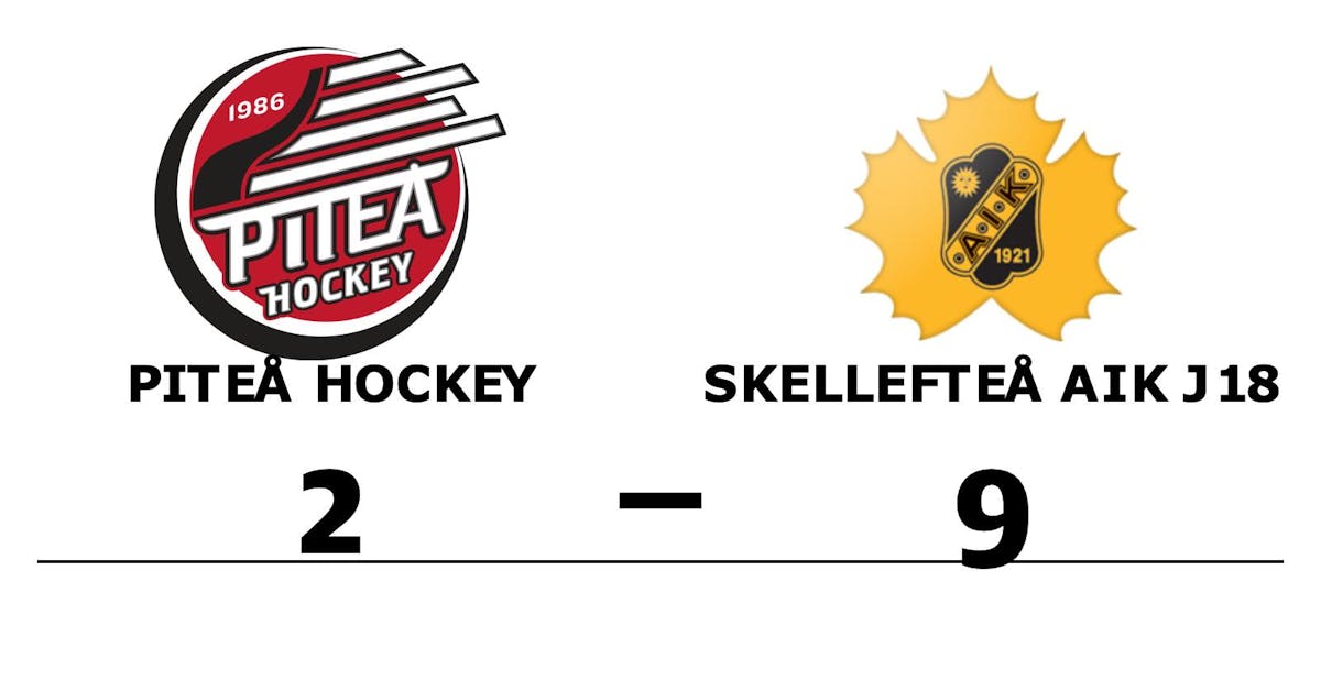 Skellefteå AIK J18 har åtta raka segrar – vann mot Piteå Hockey med 9-2