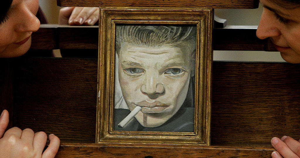 Sällsynt Lucian Freud-tavla på auktion