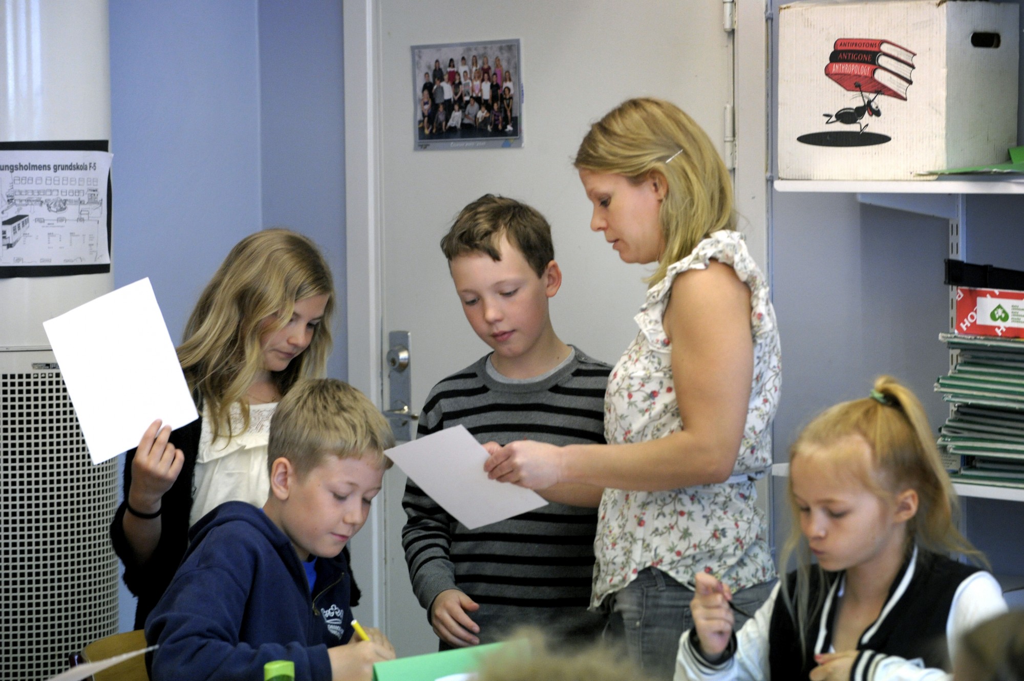 Школьники младших классов в Швеции