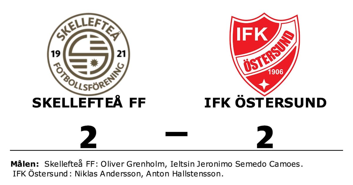 Delad pott för Skellefteå FF och IFK Östersund