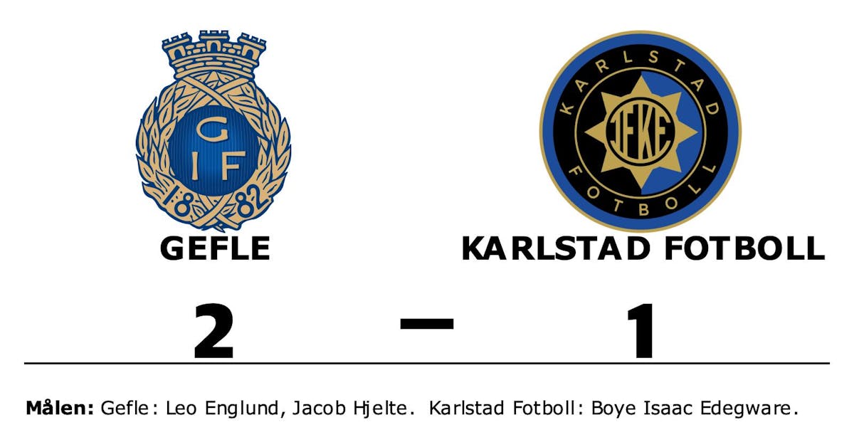 Gefle besegrade Karlstad Fotboll på hemmaplan